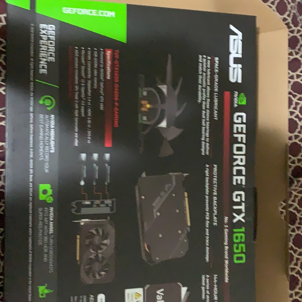 GeForce GTX 1650 Asus OC 4GB Graphics Card